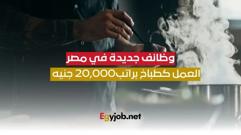 العمل كطباخ براتب20,000 جنيه (1)