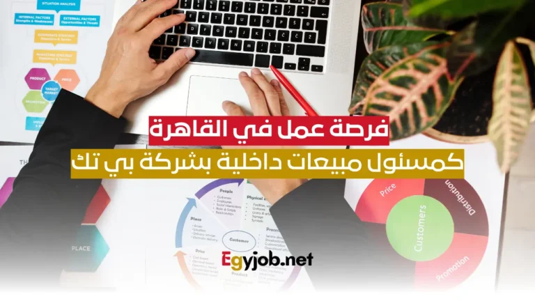 فرصة عمل في القاهرة كمسئول مبيعات داخلية بشركة بي تك