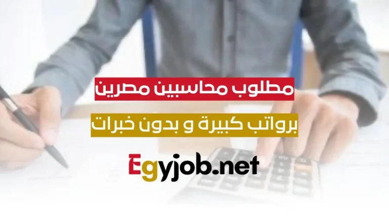مطلوب محاسبين برواتب مجزية بدون خبرات في شركة خدمات رائدة
