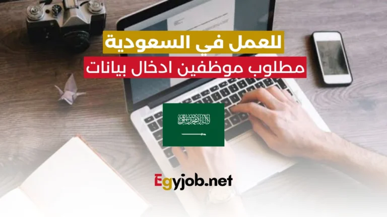 مطلوب موظفين ادخال بيناتات للعمل في شركة سعودية رائدة