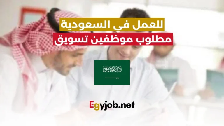 مطلوب مسوقين للعمل بالسعودية وصناع محتوي بوراتب كبيرة