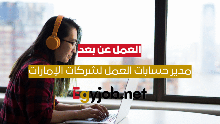 مدير حسابات – عن بُعد (الإمارات والسعودية) العمل عن بعد