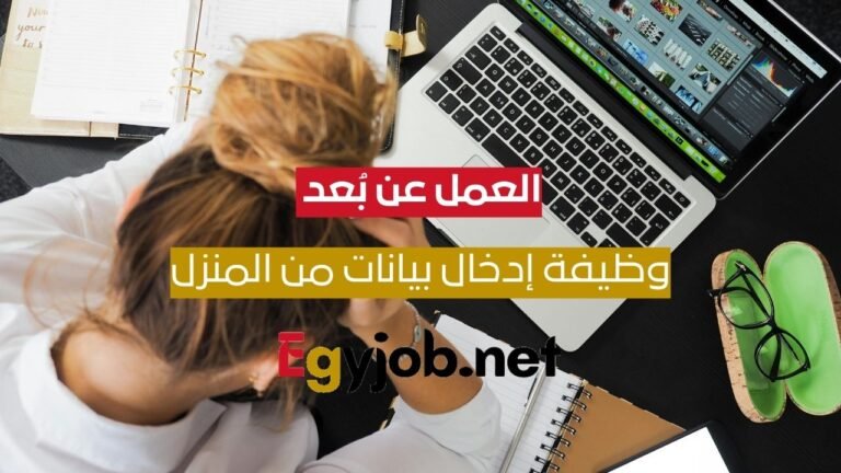 وظيفة إدخال بيانات عن بُعد | دوام جزئي من المنزل في مصر
