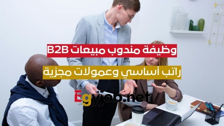 وظيفة مندوب مبيعات B2B أول في القاهرة – راتب أساسي وعمولات مجزية وظيفة مندوب مبيعات B2B أول في القاهرة – راتب أساسي وعمولات مجزية