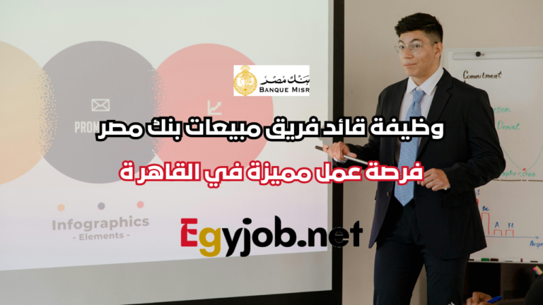 وظيفة قائد فريق مبيعات بنك مصر