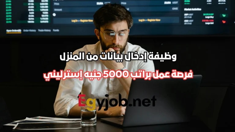 وظيفة إدخال بيانات من المنزل براتب 5000 جنيه إسترليني | عمل عن بعد مع GFT Technologies