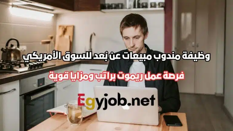 وظيفة مندوب مبيعات عن بُعد للسوق الأمريكي – فرصة عمل ريموت براتب ومزايا قوية