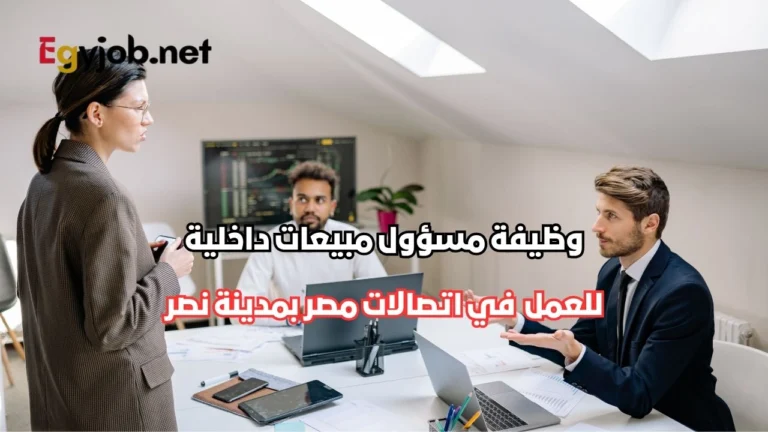 وظيفة مسؤول مبيعات داخلية في اتصالات مصر بمدينة نصر