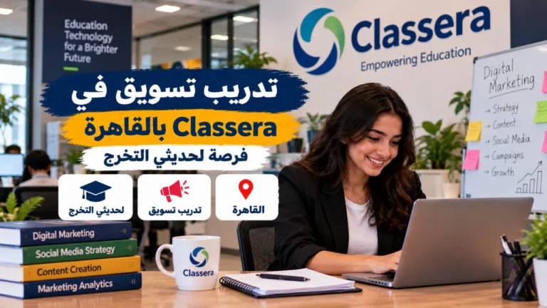تدريب تسويق في شركة Classera بالقاهرة | فرصة لحديثي التخرج